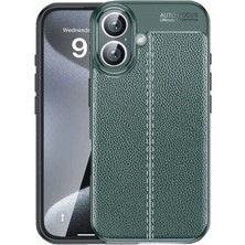 Belirtilmemiş Apple iPhone 16 Plus Kılıf Auto Focus Kapak - Koyu Yeşil
