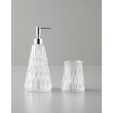 English Home Valeria Cam 2'li Banyo Seti Şeffaf