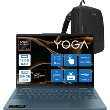 Lenovo Yoga 7 2-In-1 14AGP11 Amd Ryzen Aı 7 445 16GB LPDDR5X 256GB SSD Amd Radeon 840M 14" Wuxga OLED Dokunmatik Freedos Taşınabilir Bilgisayar 883TD008PTRF01 + Zettaçanta