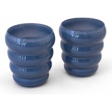 Wd Lifestyle Samarcanda 2'li Mavi Su Bardağı 360 ml (Her Bir Bardak)