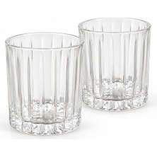 Pozzi Milano Modern Classic 2'li Cam Su Bardağı Seti - 350 ml