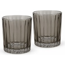 Pozzi Milano Modern Classic 2'li Cam Su Bardağı Seti - 350 ml