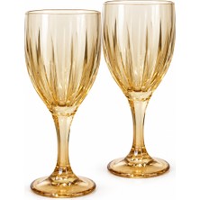 Pozzi Milano Modern Classic 2'li Cam Şarap Kadehi Seti - 320 ml