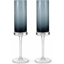 Pozzi Milano Fun Classy 2’li Cam Şampanya Kadehi Seti - 190 ml