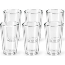 Wd Lifestyle Monterey 6’lı Çift Cidarlı Cam Bardak Seti - 100 ml