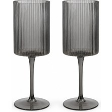 Pozzi Milano Modern Classic 2'li Şarap Kadehi Seti 310ML Gri - PM0156 Grey