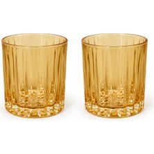 Pozzi Milano Modern Classic 2'li Cam Su Bardağı Seti - 350 ml