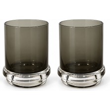 Pozzi Milano Fun Classy 2'li Cam Su Bardağı Seti 290 ml - Duman Grisi
