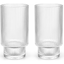 Pozzi Milano Modern Classic 2'li Meşrubat Bardağı Seti 460ML Transparan - PM0154 Trsp