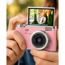 SBN - Store Profesyonel Çekim Için 48 Mp Kamera 18X Zoom Flip Ekran Dijital Kamera