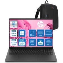 Hp Omnibook 3 16-BU0022NT Intel Core 5 315 8gb Ddr5 512GB SSD Intel Graphics 16" Wuxga IPS Windows 11 Pro Taşınabilir Bilgisayar DX9T1EAWP02 + Zettaçanta