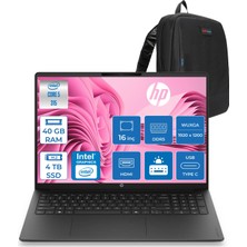 Hp Omnibook 3 16-BU0022NT Intel Core 5 315 40GB Ddr5 4tb SSD Intel Graphics 16" Wuxga IPS Freedos Taşınabilir Bilgisayar DX9T1EAF25 + Zettaçanta
