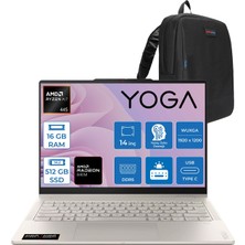 Lenovo Yoga 7 2-In-1 14AGP11 Amd Ryzen Aı 7 445 16GB LPDDR5X 512GB SSD Amd Radeon 840M 14" Wuxga OLED Dokunmatik Freedos Taşınabilir Bilgisayar 883TD008QTRF02 + Zettaçanta