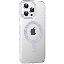 SBN - Store Joko Apple iPhone 14 Pro Max Move Taşlı Magsafe Kapak - Lila