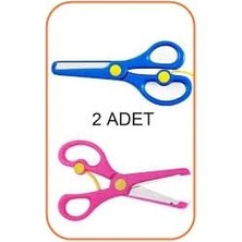 Happy Trend Adet Çocuk Makası Küt Uçlu Yaylı Plastik Korumalı Okul Makası