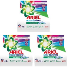 Happy Trend Dağ Esintisi Renklilere Özel 1,5 kg Hızlı Çözünme Toz Çamaşır Deterjanı 3lü Paket