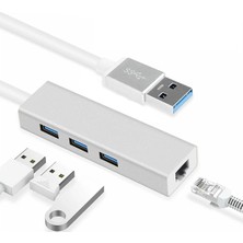 Happy Trend FC06 3 Bağlantı Noktalı Usb3.0 To 3usb3.0 10/100 Mbps Ethernet Kablolu Çevirici