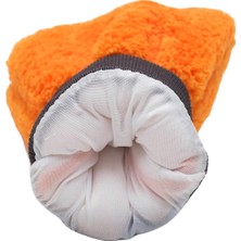 Happy Trend Oto Yıkama Eldiveni Astarlı Araç Temizleme Mikrofiber Araba Cila Eldiveni Turuncu