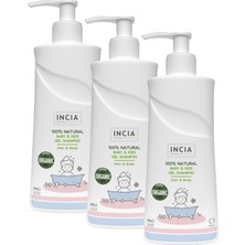 Happy Trend Doğal Organik Sertifikalı Bebek ve Çocuk Jel Şampuanı Saç Vücut Lavanta Konak Önleyici 350 ml (3 Paketi)