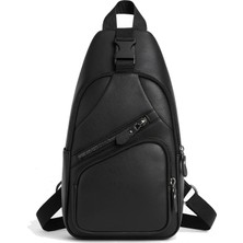 Happy Trend A Dos Çapraz Askılı Çanta, Göğüs Çanta, Unisex Yıkama Deri USB Kulaklık Çıkışlı Çapraz Askılı Bel Omuz Çanta Göğüs Bodybag