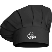Happy Trend Yazı ve Chef Şapkası Tasarım Mantar Kep Alpaka Kumaş