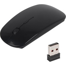 Happy Trend Şarj Edilebilir Akıllı Ince Mouse, USB Alıcılı, Yüksek Dpı, Siyah