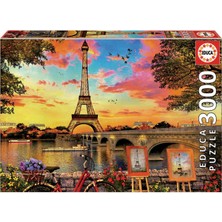 Happy Trend 3000 Parça Paris'te Günbatımı Puzzle