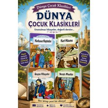 Bilge Kitabevi 4 Kitaplı Dünya Çocuk Klasikleri Seti - 4. 5. 6. 7. ve 8. Sınıflar Için Öğretmen Tavsiyeli Okumayı Sevdiren-5