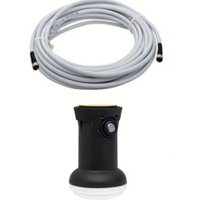 Happy Trend Hd 3D 4K Uyumlu Yağmur Korumalı Tekli Single 1 Li Çanak Uydu Lnb +10 Metre F Konnektör Takılı Hazır Uydu Kablosu