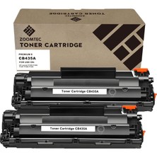 Happy Trend CB435A 35A Toner Kartuşları Hp Laserjet P1005 P1006 P1007 P1008 P1009 Yazıcı ile Uyumlu (2x Siyah)