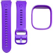 Happy Trend Watch 5 Plus Akıllı Saat Yedek Kayışı – Kasa Kordon Set – Mor