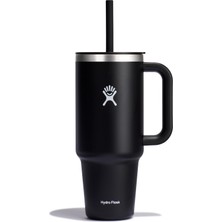 Happy Trend All Around Travel Tumbler Pipetli Termos 1183 ml (40 Oz) - Siyah