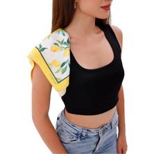 Happy Trend Desenli - Mersin Model Fular Estascarf
