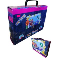Happy Trend Klasör 1 Adet Kolplu Klasör Öğrenci Klasörü 32X24X7 cm Saplı Çanta Saplı Dosya Okul Sınıf