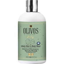 Happy Trend Doğal Organik Zeytinyağlı Bebek Şampuanı, Saç ve Vücut Için, Nemlendirici Etkili, 400 ml