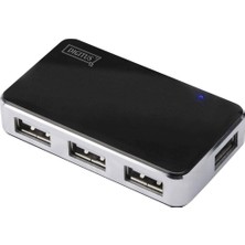 Happy Trend 4 Bağlantı Noktası - Yüksek Hızlı USB 2.0-480 Mbit/s - Tak ve Çalıştır - Bağlantı Kablosu 66 cm - Siyah