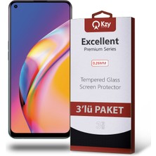 Happy Trend Oppo Reno 5 Lite ile Uyumlu Temperli Ekran Koruyucu Kırılmaz Cam Ekonomik 3'lü Paket