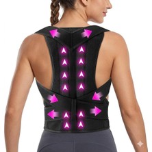 Happy Trend Çift Balenli Unisex Kamburluk Önleyici Sırt Omuz Bel Destekli Korse