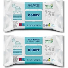 Happy Trend Yüzey Temizlik Havlusu ve Mendili – Çamaşır Suyu Ferahlığı (2 Paket x 100 Yaprak)