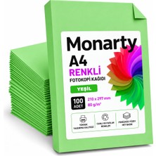Happy Trend - A4 Renkli Fotokopi Kağıdı, 100 Adet (Yeşil)