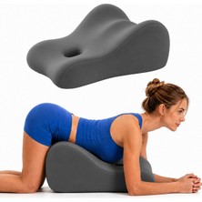 Happy Trend Yastık Ergonomik Destek Yastığı Sırt, Bel ve Bacak Rahatlaması Için - Çok Fonksiyonlu Vücut Pozisyonlayıcı, Gri