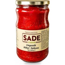 Sade Organik Biber Salçası 650 gr Doğal Ürün Sertifikalı Türkiye Menşeli Sağlıklı Seçim
