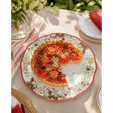 Easy Life Collection's Jardin Des Fraises Porselen Servis Tabağı 28 cm