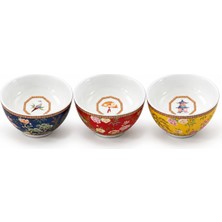 Easy Life Collection's Jardins D’orient 3’lü Porselen Kase Seti - 9,5 cm