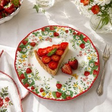 Easy Life Collection's Jardin Des Fraises Porselen Pasta Tabağı 20 cm