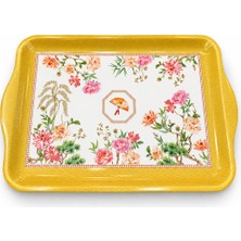 Easy Life Collection's Jardins D'orient Kulplu Melamin Tepsi - 33 × 22 cm