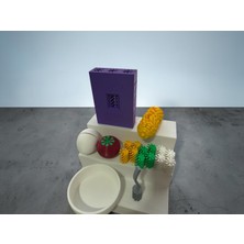 3D Tasarım Mini Mutfak – Yemek Seti(Domates -Mısır-Makarna-Yumurta)