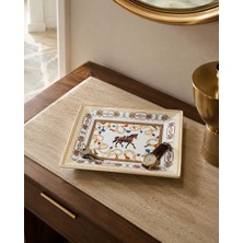 Pozzi Milano Cheval Dikdörtgen Porselen Saklama Tepsisi 19,5 × 15,5 cm