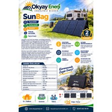 Okyay Enerji Sunwatt Sunbag 200 190 Watt Katlanabilir Güneş Paneli