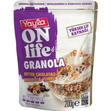Yayla Onlife Bitki Çikolatali Findikli Vişneli Granola 200 G - 5 Adet
